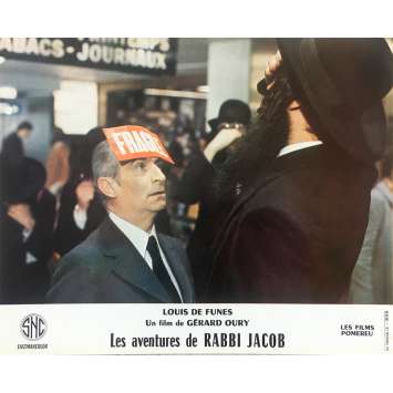 THE MAD ADVENTURES OF RABBI JACOB Original Lobby Card N02 - 10x12 in. - 1973 - Gérard Oury, Louis de Funès