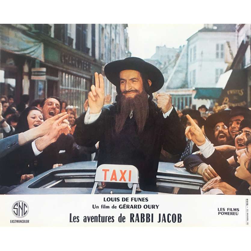 THE MAD ADVENTURES OF RABBI JACOB Original Lobby Card N01 - 10x12 in. - 1973 - Gérard Oury, Louis de Funès