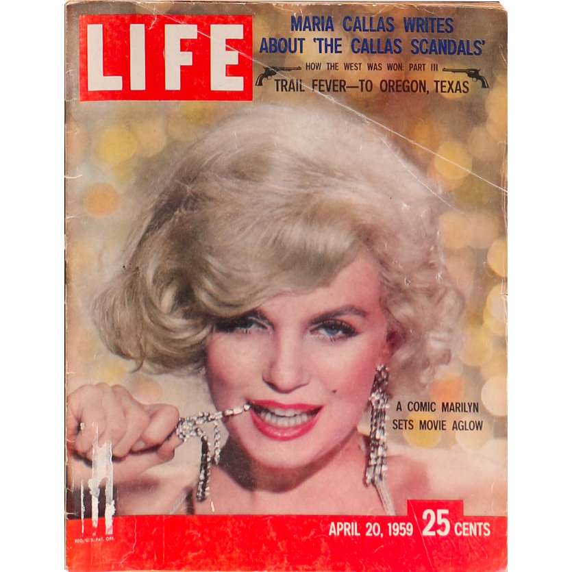 LIFE - 20 AVRIL Magazine - 28x36 cm. - 1959 - Marilyn Monroe, 0