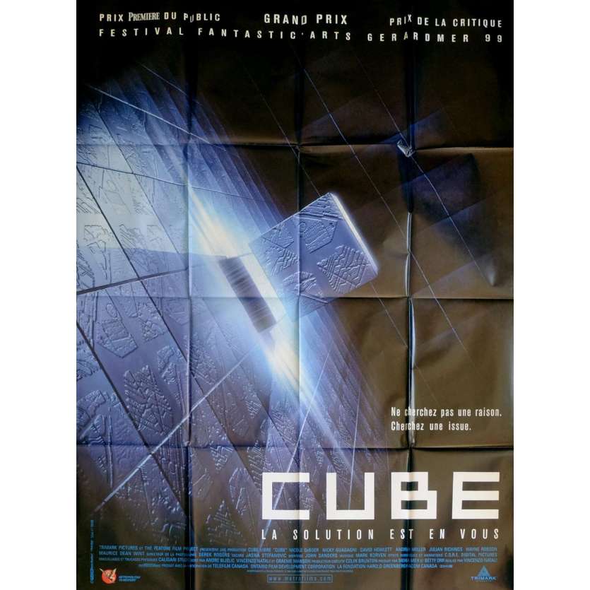 CUBE French Movie Poster  47x63 - 1997 - Vincenzo Natali, Nicole de Boer