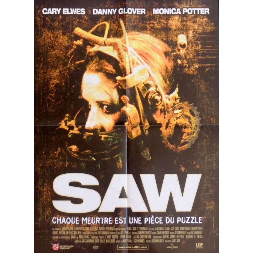 SAW French Movie Poster  15x21 - 2004 - James Wan, Cary Elwes