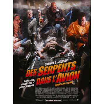 DES SERPENTS DANS L'AVION Affiche de film - 40x60 cm. - 2006 - Samuel L. Jackson, David R. Ellis DES SERPENTS DANS L'AVION Affiche de film - 40x60 cm. - 2006 - Samuel L. Jackson, David R. Ellis