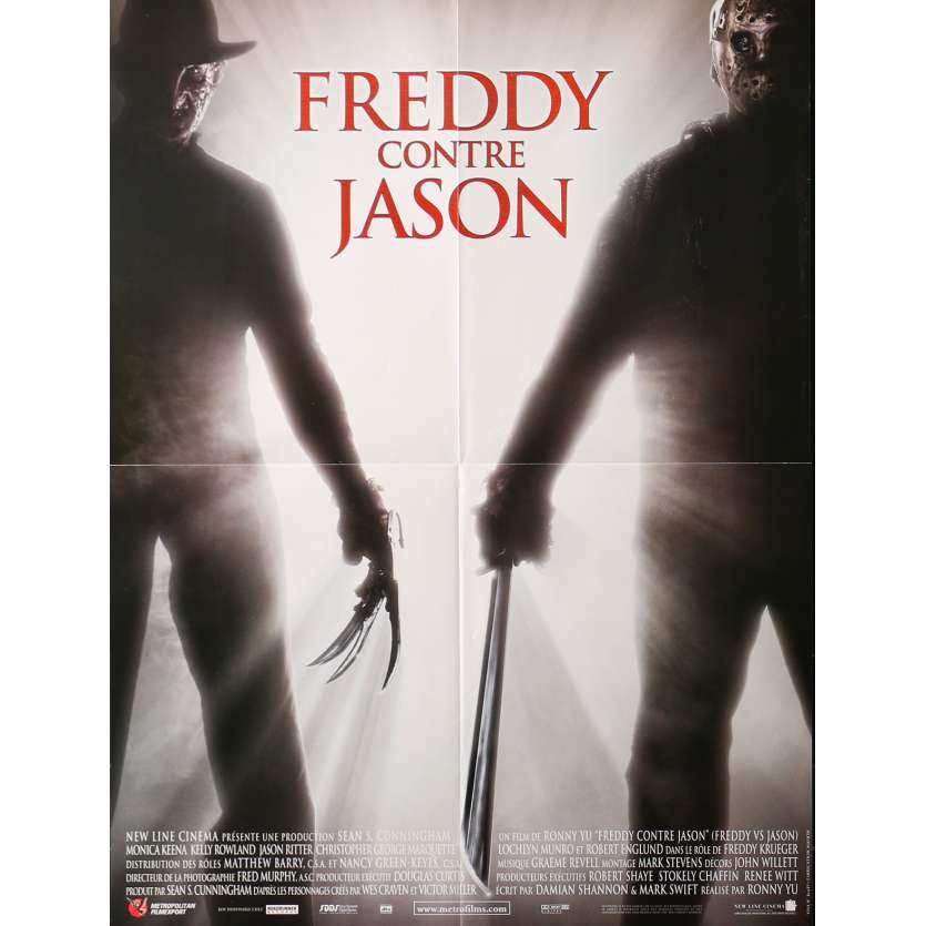 FREDDY CONTRE JASON Affiche de film - 40x60 cm. - 2003 - Robert Englund, Ronny Yu