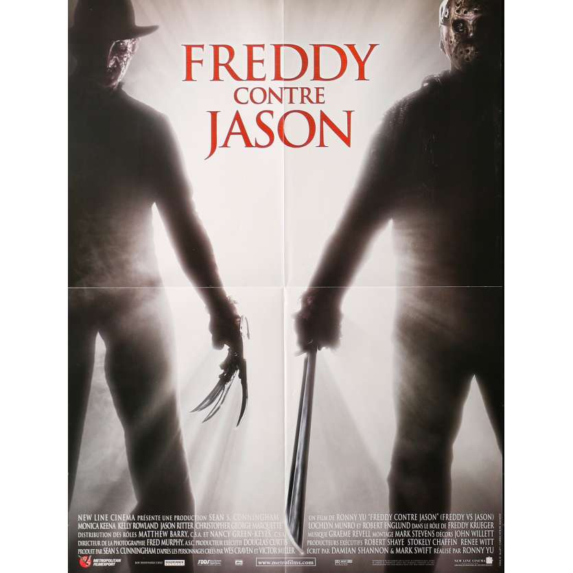 FREDDY VS JASON Original Movie Poster  - 15x21 in. - 2003 - Ronny Yu, Robert Englund