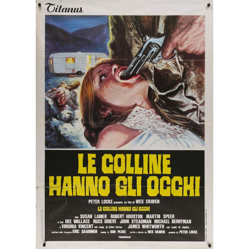 LA COLLINE A DES YEUX Affiche de film - 100x140 cm. - 1977 - Michael Berryman, Wes Craven