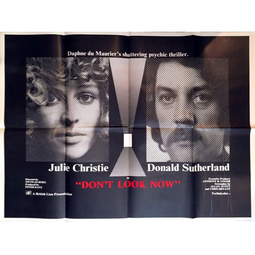 DON'T LOOK NOW Original Movie Poster - 30x40 in. - 1973 - Nicholas Roeg, Donald Sutherland