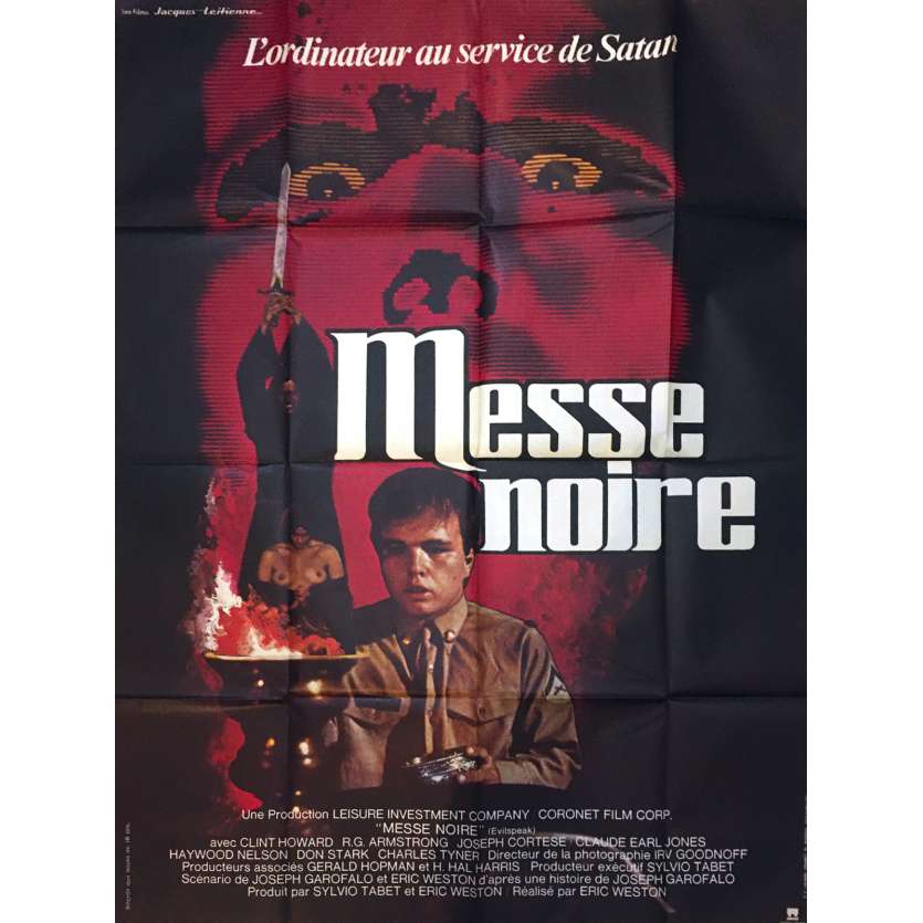 MESSE NOIRE Affiche de film - 120x160 cm. - 1981 - Clint Howard, Eric Weston