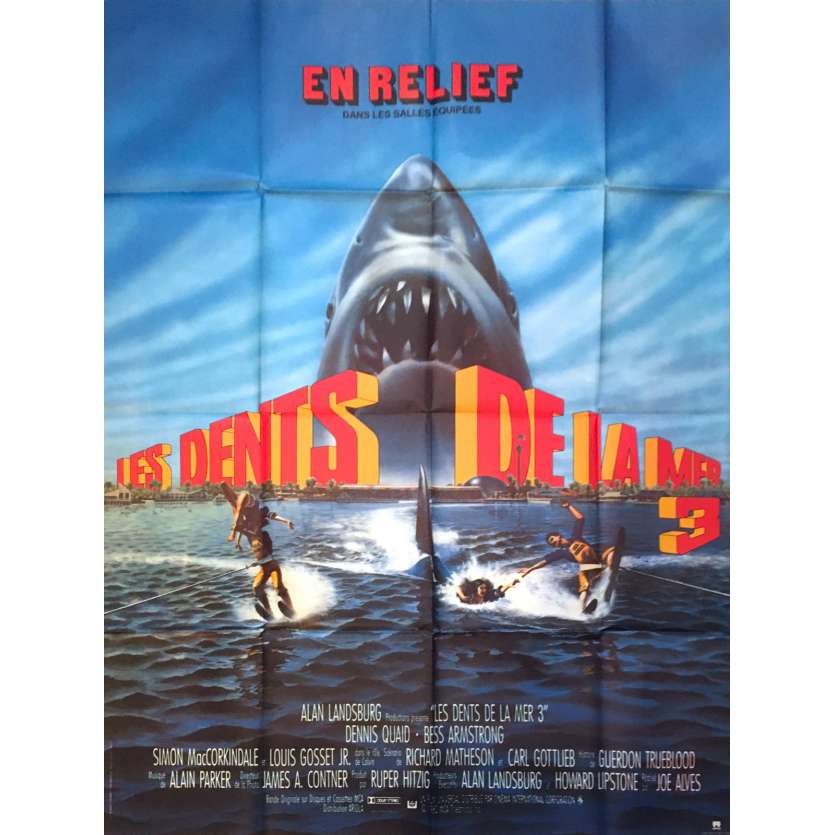 JAWS: THE REVENGE Original Movie Poster - 47x63 in. - 1987 - Joseph Sargent, Lance Guest