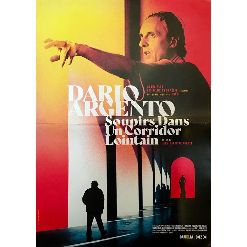 DARIO ARGENTO SOUPIRS DANS UN CORRIDOR LOINTAIN Affiche de film - 40x60 cm. - R1980 - Dario Argento, Jean-Baptiste Thoret