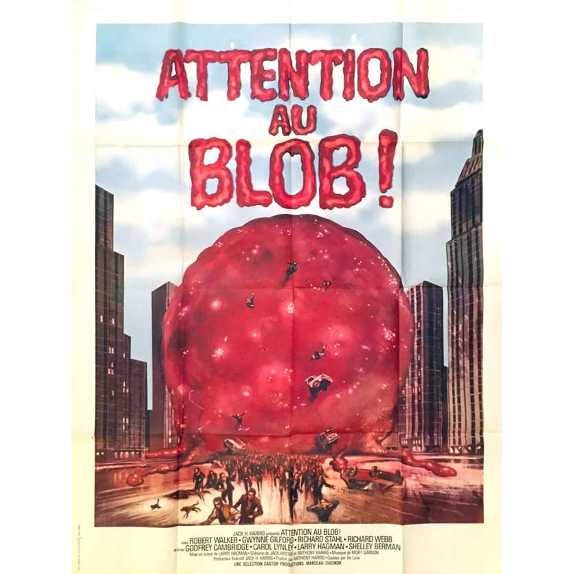 ATTENTION AU BLOB ! Affiche de film - 120x160 cm. - 1972 - Robert Walker Jr., Larry Hagman