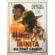 TRINITA VA TOUT CASSER Affiche de film 120x160 cm - 1969 - Bud Spencer, Terence Hill, Giuseppe Colizzi