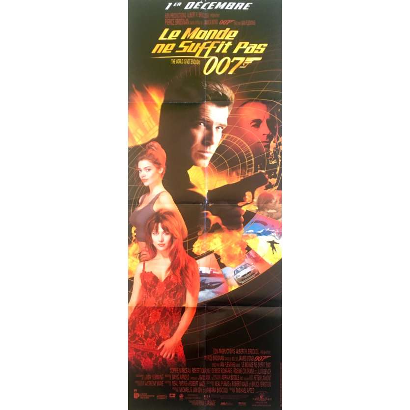 THE WORLD IS NOT ENOUGH Original Movie Poster - 23x63 in. - 1999 - Michael Apted, Pierce Brosnan