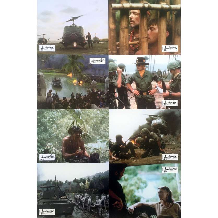 APOCALYPSE NOW REDUX Original Lobby Cards x8 - 9x12 in. - 2001 - Francis Ford Coppola, Marlon Brando