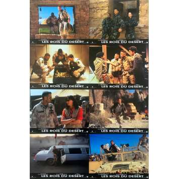 THREE KINGS Original Lobby Cards x8 - 9x12 in. - 1999 - David O. Russel, George Clooney