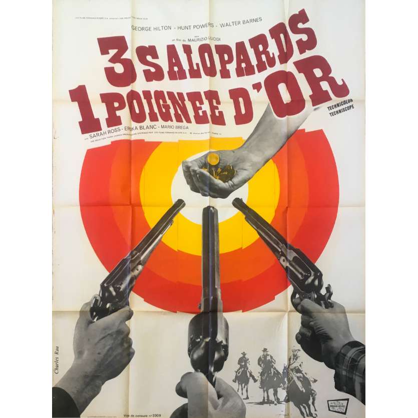 3 SALOPARDS POUR UNE POIGNEE D'OR Affiche de film - 120x160 cm. - 1972 - Telly Savalas, Bud Spencer, Tonino Valerii