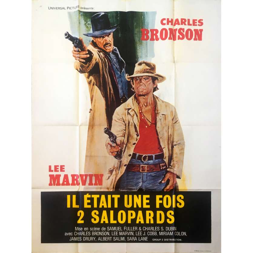 IL ETAIT UNE FOIS DEUX SALOPARDS Affiche de film - 120x160 cm. - 1978 - Charles Bronson, Samuel Fuller