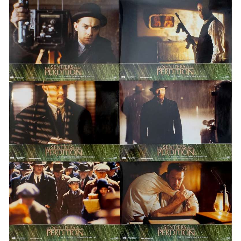 LES SENTIERS DE LA PERDITION Photos de film x6 - 21x30 cm. - 2002 - Tom Hanks, Sam Mendes