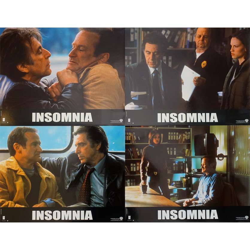 INSOMNIA Photos de film x4 - 21x30 cm. - 2002 - Al Pacino, Robin Williams, Christopher Nolan