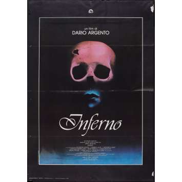 INFERNO Italian 1p '80 Dario Argento horror, really cool skull & bleeding mouth image! INFERNO Italian 1p '80 Dario Argento horror, really cool skull & bleeding mouth image!