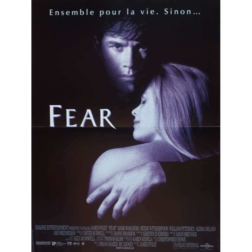 FEAR Original Movie Poster - 15x21 in. - 1996 - James Foley, Mark Wahlberg, Reese Witherspoon