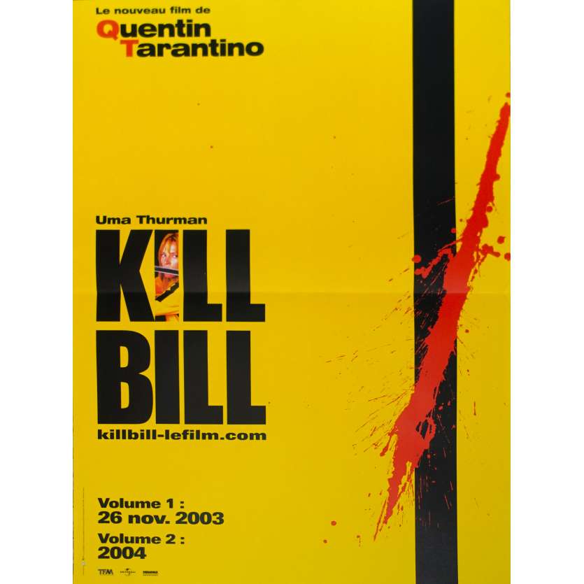 KILL BILL Original Movie Poster Adv. - 15x21 in. - 2003 - Quentin Tarantino, Uma Thurman
