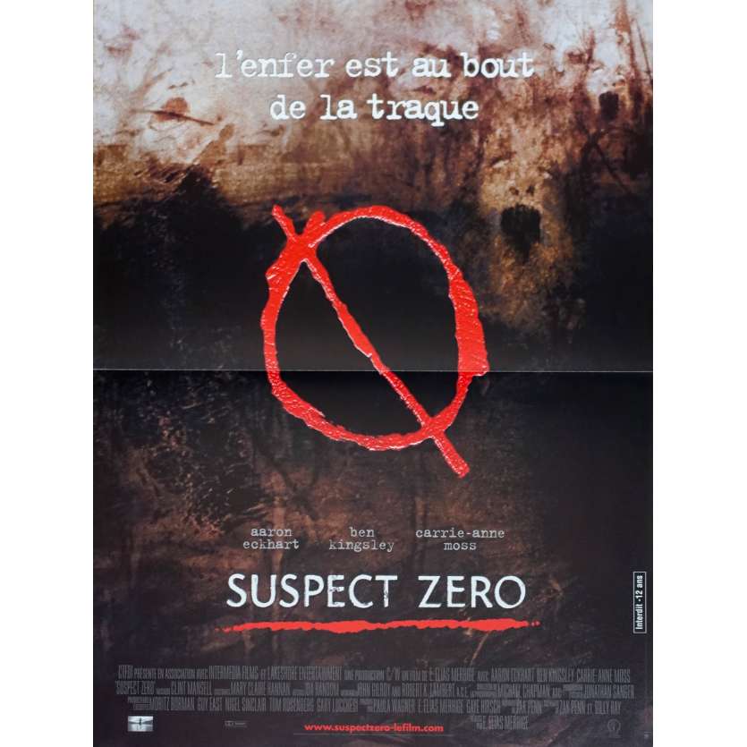 SUSPECT ZERO Original Movie Poster - 15x21 in. - 2004 - E. Elias Merhige, Aaron Eckhart