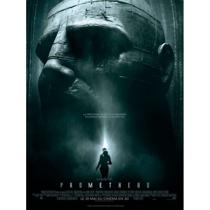 PROMETHEUS Affiche FR 120x160 Ridley Scoot Noomi Rapace Fassbender