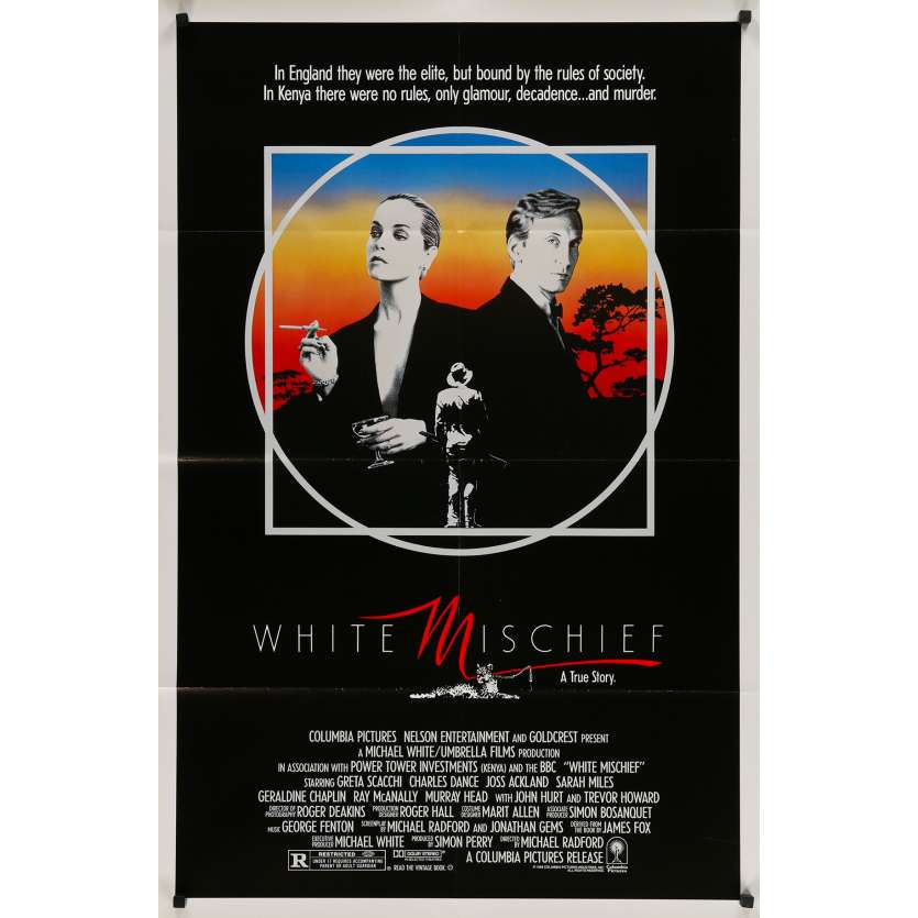 WHITE MISCHIEF Original Movie Poster - 27x40 in. - 1987 - Michael Radford, Sarah Miles