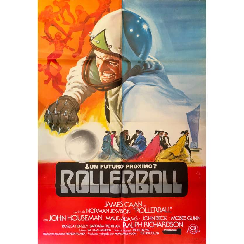 ROLLERBALL Affiche de film 69x100 - R1980 - James Caan