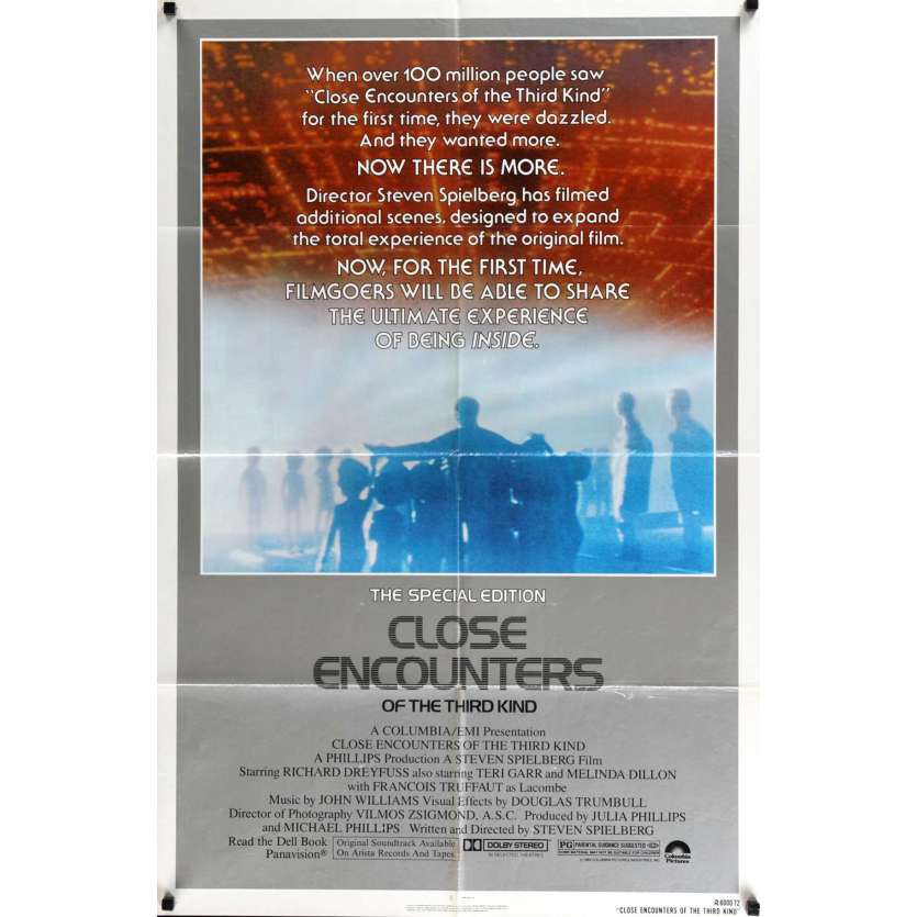 CLOSE ENCOUNTERS OF THE THIRD KIND Movie Poster R80 Steven Spielberg's sci-fi classic
