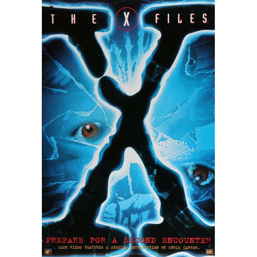 X-FILES Affiche Vidéo B 70x100 - 1996 - David Duchowny, Rob Bowman