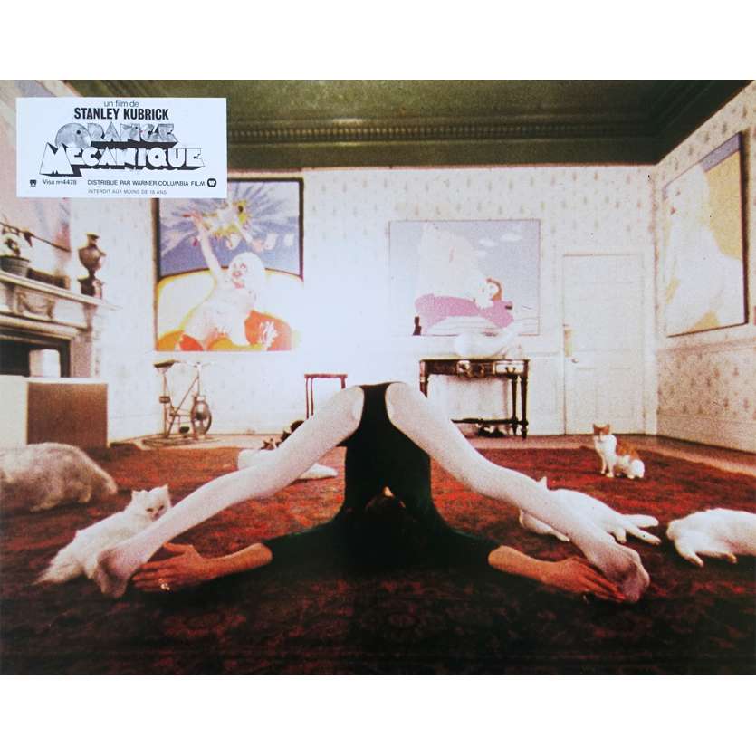 CLOCKWORK ORANGE French Lobby Card N08 9x12 in.- R1982 - Stanley Kubrick