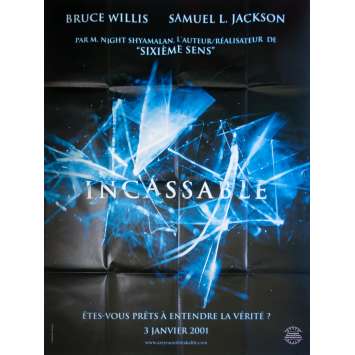UNBREAKABLE Original Movie Poster Adv - 47x63 in. - 2000 - M. Night Shyamalan, Bruce Willis, Samuel L. Jackson