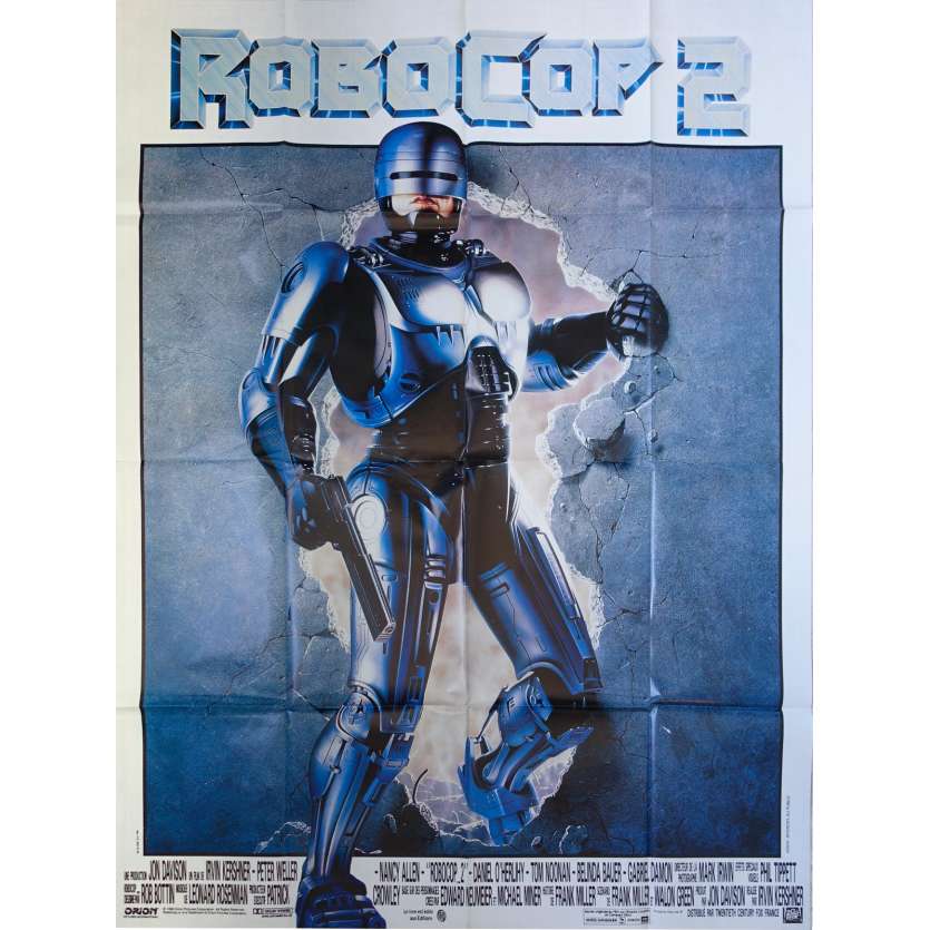 ROBOCOP 2 Original Movie Poster  - 47x63 in. - 1990 - Irvin Kershner, Peter Weller