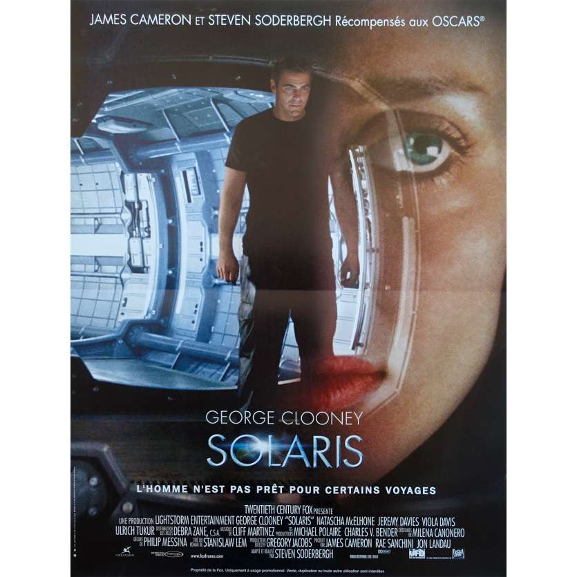 SOLARIS Original Movie Poster - 15x21 in. - 2002 - Steven Soderbergh, George Clooney