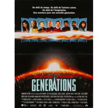 STAR TREK GENERATIONS Affiche de film - 40x60 cm. - 1994 - Patrick Stewart, William Shatner, David Carson STAR TREK GENERATIONS Affiche de film - 40x60 cm. - 1994 - Patrick Stewart, William Shatner, David Carson