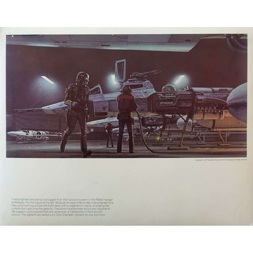 STAR WARS - LA GUERRE DES ETOILES Artwork N21 - 28x36 cm. - 1977 - Harrison Ford, George Lucas