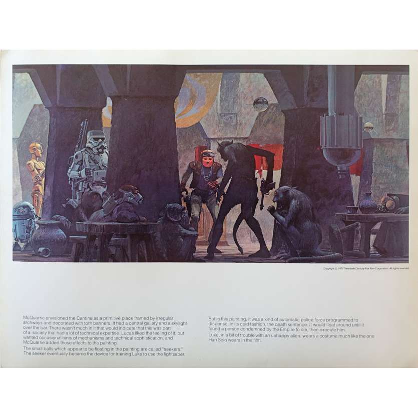 STAR WARS - LA GUERRE DES ETOILES Artwork N20 - 28x36 cm. - 1977 - Harrison Ford, George Lucas