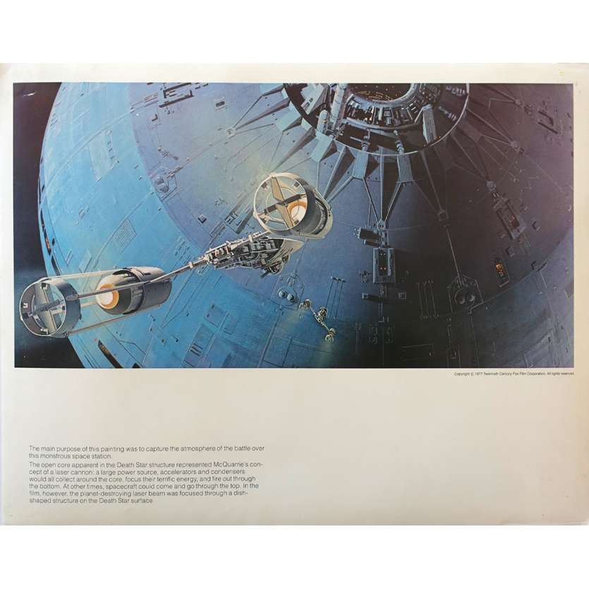 STAR WARS - LA GUERRE DES ETOILES Artwork N19 - 28x36 cm. - 1977 - Harrison Ford, George Lucas