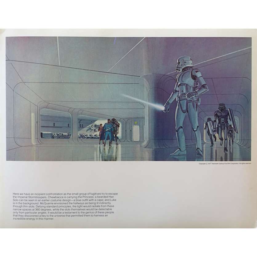 STAR WARS - A NEW HOPE Artwork Print N18 - 11x14 in. - 1977 - George Lucas, Harrison Ford