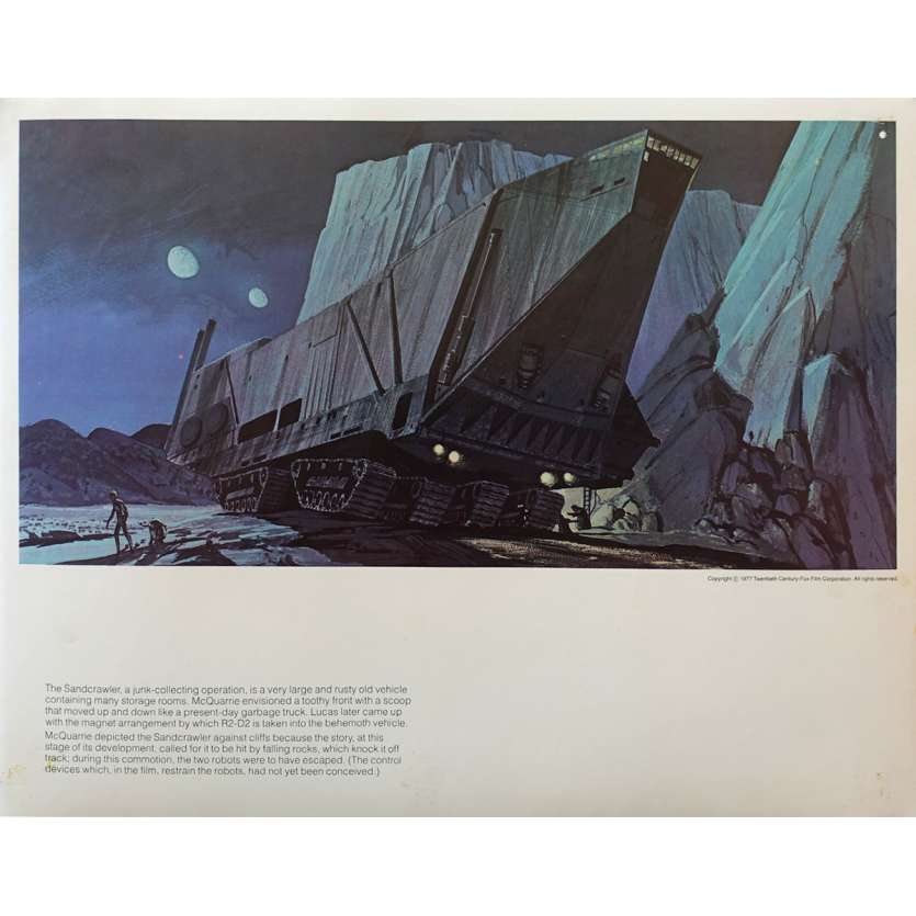STAR WARS - LA GUERRE DES ETOILES Artwork N07 - 28x36 cm. - 1977 - Harrison Ford, George Lucas