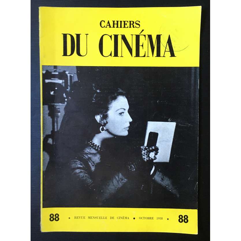 LES CAHIERS DU CINEMA Magazine N°088 - 1958 - King Vidor, Ava Gardner
