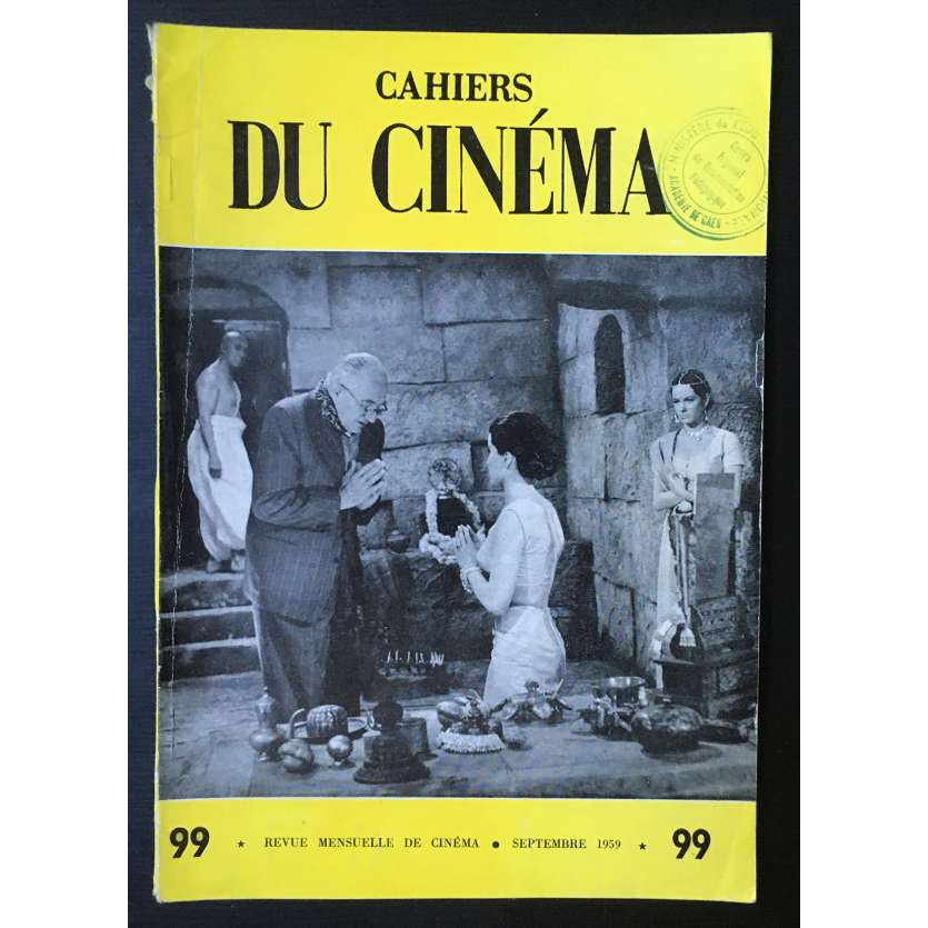 LES CAHIERS DU CINEMA Magazine N°099 - 1959 - Fritz Lang, Debra Paget