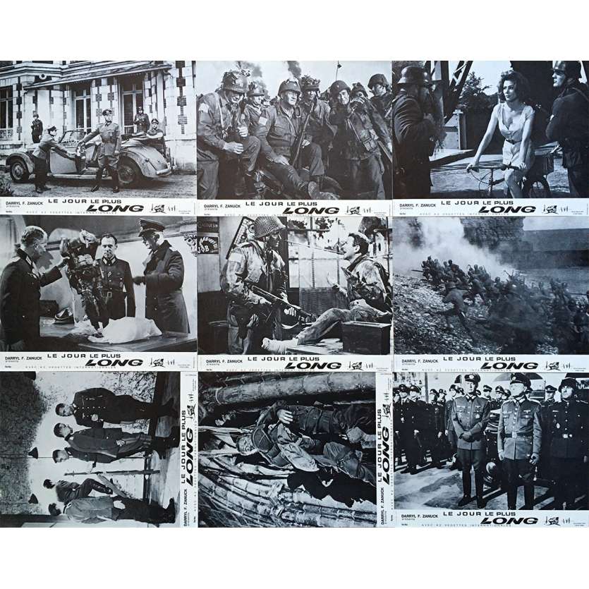 LE JOUR LE PLUS LONG Photos de film  - 21x30 cm. - 1962/R1970 - John Wayne, Dean Martin, Ken Annakin