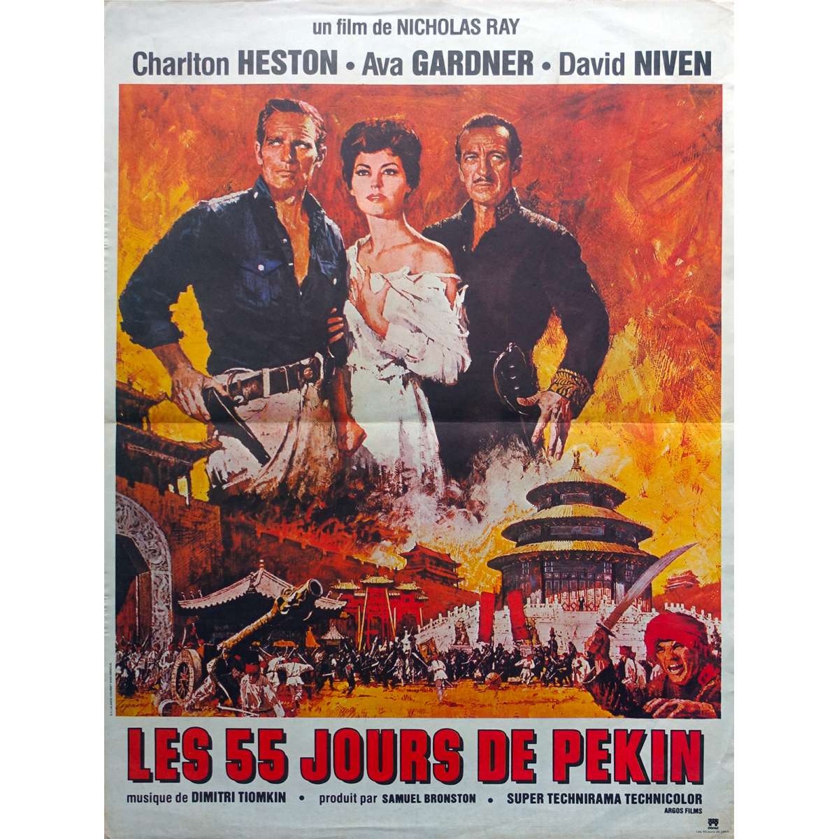 Les 55 Jours De Pékin Film Affiche de cinéma Française de LES 55 JOURS DE PEKIN