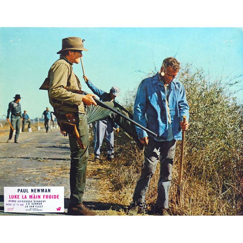 COOL HAND LUKE Original Lobby Card N02 - 9x12 in. - 1967 - Stuart Rosenberg, Paul Newman