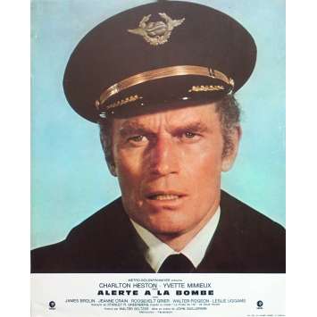 ALERTE A LA BOMBE Photo de film N01 - 21x30 cm. - 1972 - Charlton Heston, John Guillermin