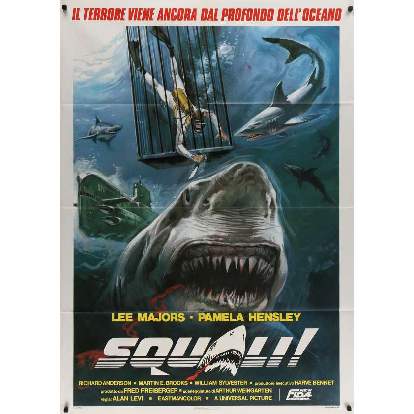 L'HOMME QUI VALAIT TROIS MILLIARDS - LES REQUINS Affiche de film - 100x140 cm. - 1973 - Lee Majors, Richard Irving