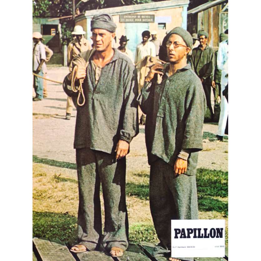 PAPILLON Photo de film N10 - 21x30 cm. - 1973 - Steve McQueen, Franklin J. Schaffner
