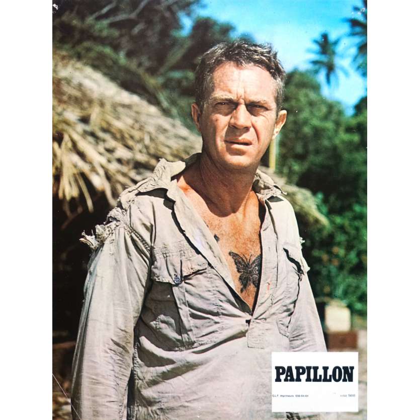 PAPILLON Photo de film N09 - 21x30 cm. - 1973 - Steve McQueen, Franklin J. Schaffner